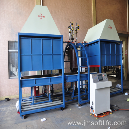 Auto batch pu foam making machine